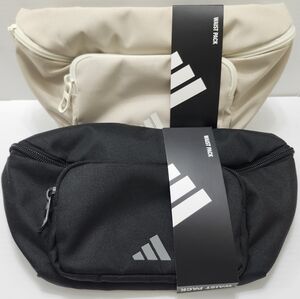 Adidas Unisex Waist Packs - Black and Tan/Cream